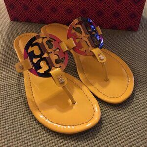 Tory Burch sunshine rainbow Miller Sandals Sz 6